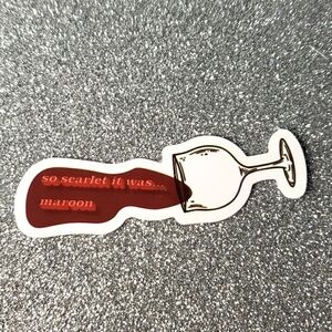10/$10 Taylor Swift MIDNIGHTS Waterproof Sticker maroon